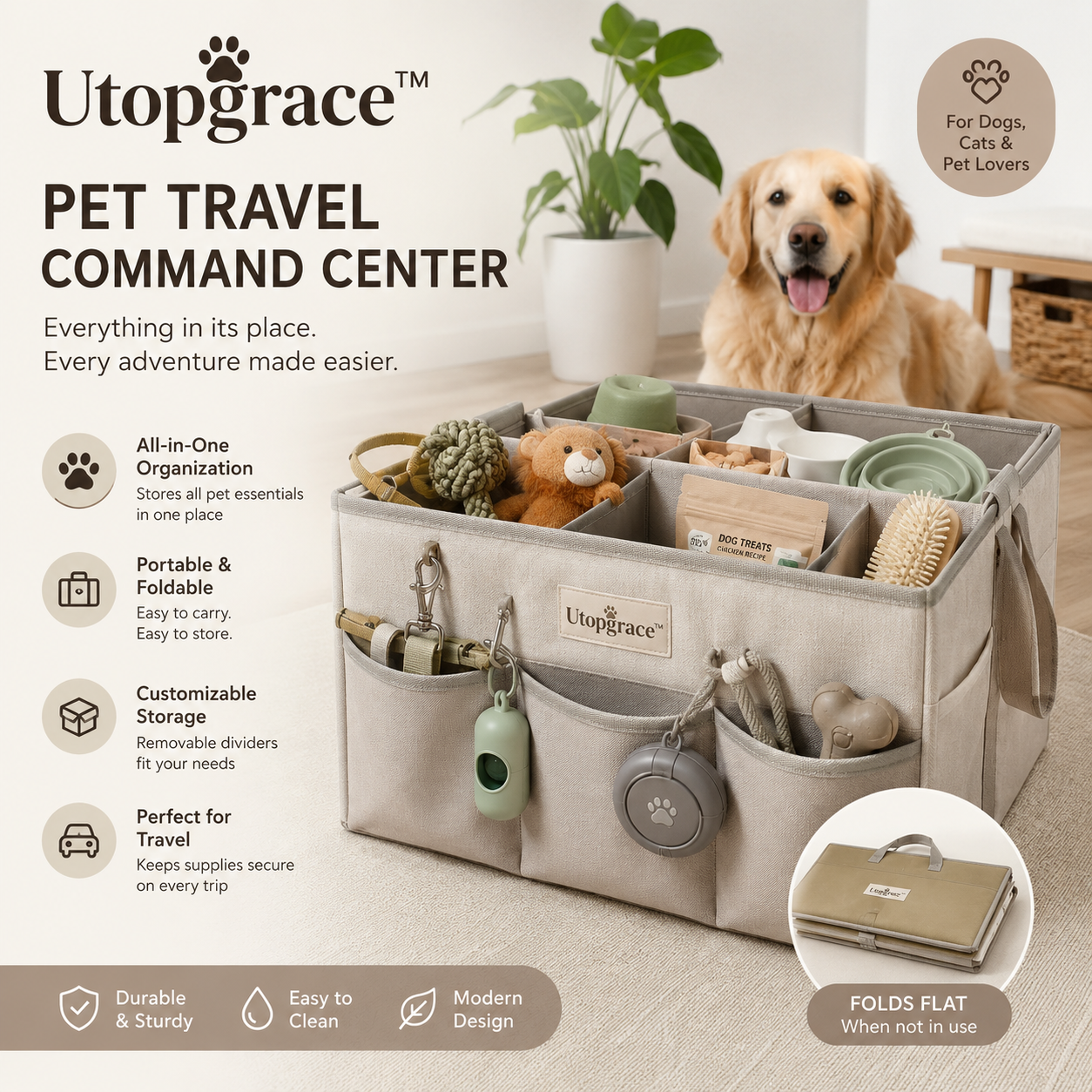 Utopgrace™ Pet Travel Command Center