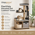 Utopgrace™ PawVista Elevated Pet Lookout Tower