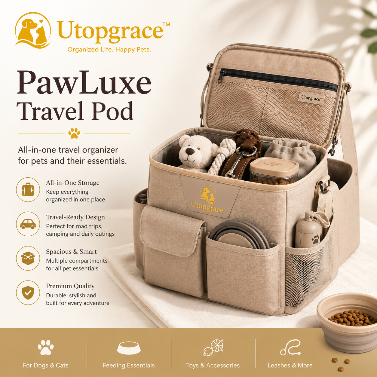 Utopgrace™ PawLuxe Travel Pod